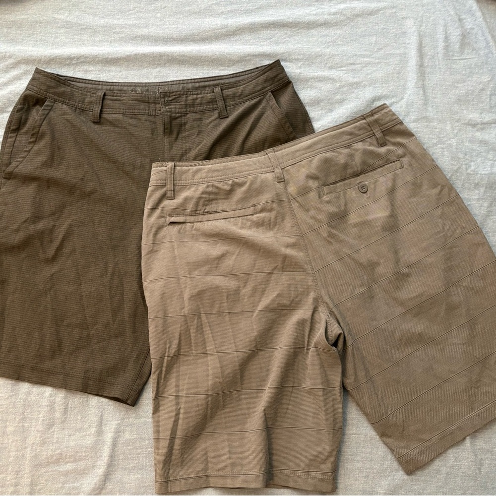 Hang Ten Light Dark Gray Shorts - Pair of Two